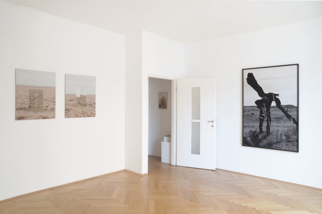 Ausstellungsansicht der Ausstellung "Steppe Scape" im Vienna Collectors Club, in Wien.